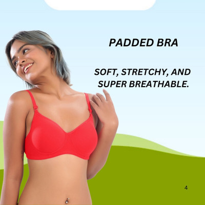 LILSLIM Women Everyday Lightly Padded Bra(Blue)