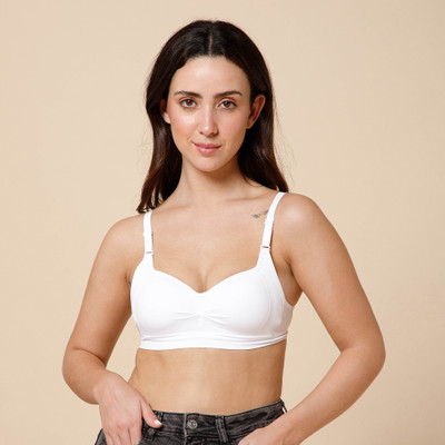 INFINUM Women Push-up Lightly Padded Bra(White)