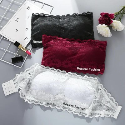 Restore Fashion Women Bandeau/Tube Lightly Padded Bra(Black, White, Maroon)