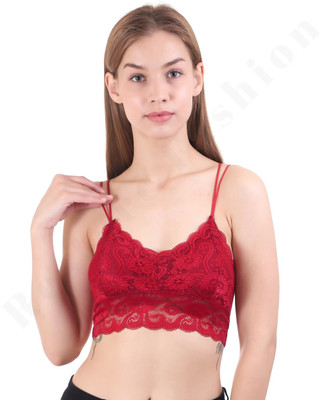 Restore Fashion 862 Women Bralette Lightly Padded Bra(Black, Maroon, Grey)