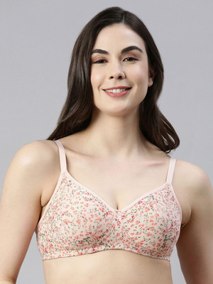 Enamor High Coverage, Wirefree A042 Side Support Shaper Fab-Cool Everyday Women T-Shirt Non Padded Bra(Multicolor)