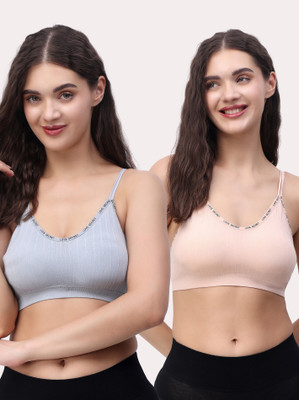 Stem Rope Imported 20.02 Women Everyday Lightly Padded Bra(Grey, Multicolor)