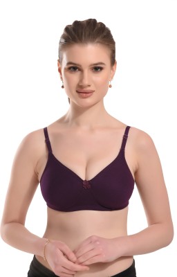 elina Women Push-up Heavily Padded Bra(Purple)