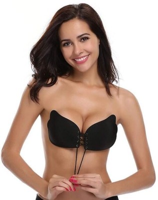 KDG TREADS strapless bra Women Push-up Lightly Padded Bra(Black)