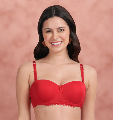 Susie Women Balconette Lightly Padded Bra(Red)