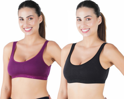 B-SOFT Women Sports Non Padded Bra(Multicolor)