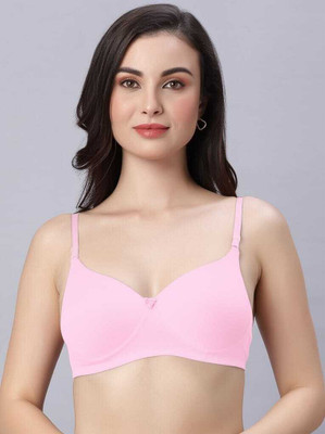 Eden EDEN102PINK Women T-Shirt Non Padded Bra(Pink)