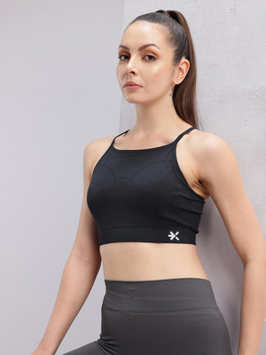 HRX by Hrithik Roshan HRX_AW24_W_BA_KY5369_03-B Women Sports Lightly Padded Bra(Black)