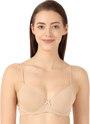 JOCKEY Women T-Shirt Heavily Padded Bra(Beige)