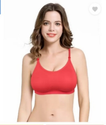 Fmkcreation Women Sports Non Padded Bra(Red)