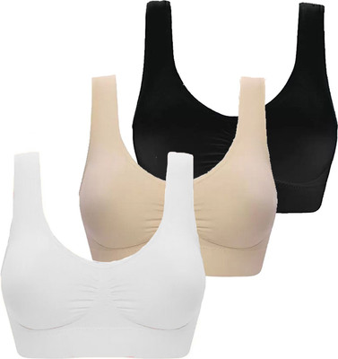 Wardrovia Women T-Shirt Non Padded Bra(Multicolor)