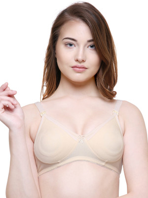 COLLEGE GIRL Feeding Women Maternity/Nursing Non Padded Bra(Beige)