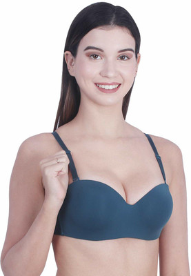 Penance For You Women Everyday Lightly Padded Bra(Green)