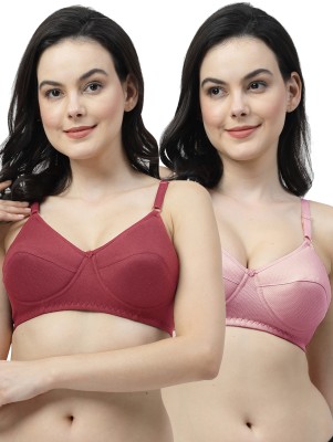 Shyam Sons FLAIR ManviFoam Women Everyday Lightly Padded Bra(Maroon, Pink)