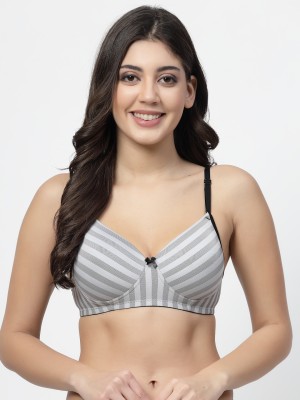 Docare Denim Women T-Shirt Lightly Padded Bra(White)