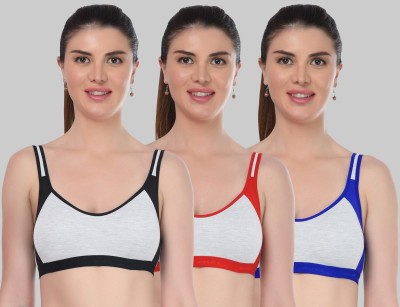Sexy Bust Women Sports Non Padded Bra(Red, Black, Blue, Grey)