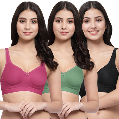 COLLEGE GIRL CG1215 Women Minimizer Lightly Padded Bra(Maroon, Green, Black)