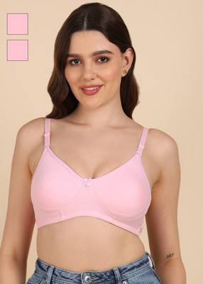 Dressberry Dressberry Side-Panel and Concealer T-shirt Bra Women T-Shirt Non Padded Bra(Pink)