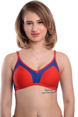 Navya Traders Pan Mold Bra Molded Bra For Women Red Color Single Pcs Women T-Shirt Non Padded Bra(Red)