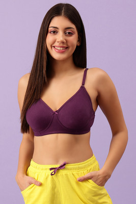 Clovia Women T-Shirt Non Padded Bra(Purple)
