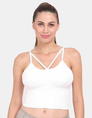 AMOUR SECRET Women Sports Lightly Padded Bra(White)