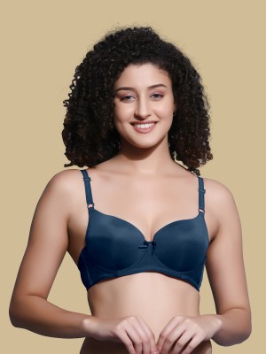 NAGARVEL CREATION 01/007-BLUE-P01-34 Women Push-up Heavily Padded Bra(Multicolor)