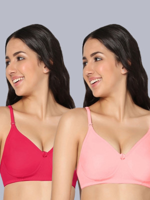 Eden EDEN01MAGENTAPINK Women T-Shirt Non Padded Bra(Pink)