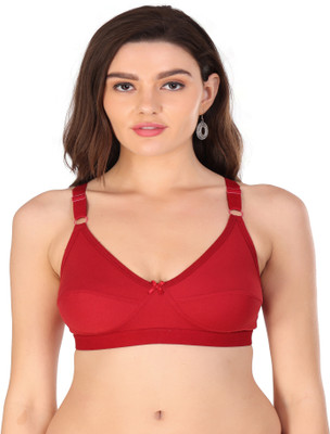 NSALIZA Kamini Women Everyday Non Padded Bra(Red)