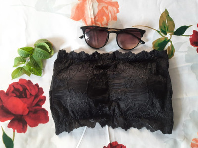 zabiya couture Tube Bra Women Bandeau/Tube Lightly Padded Bra(Black)