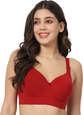 Effectinn Women Everyday Lightly Padded Bra(Maroon)