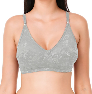 Kiwara Krishma Women Bralette Non Padded Bra(Silver)