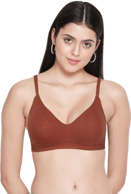 Susie Women'sRustic Brown Bottom Encircled Moulded Everyday Bra Women Full Coverage Non Padded Bra(Brown)