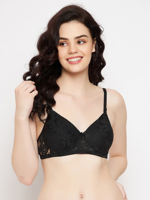 Clovia Women T-Shirt Lightly Padded Bra(Black)