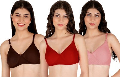 Nutex Sangini Women Everyday Non Padded Bra(Black, Maroon, Pink)