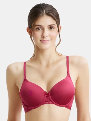 JOCKEY 1817 Women T-Shirt Lightly Padded Bra(Red)