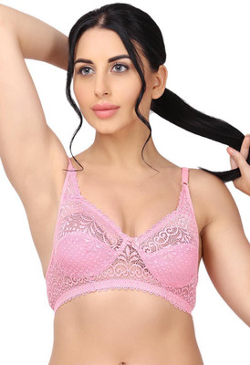 Shree Brahmani Corporation Women's Net Pack Of 1 Full Comfortable Lightly Padded Bra Women Full Coverage Non Padded Bra(Beige)
