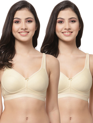COLLEGE GIRL FullOn CG1215 T Shirt Plus Size Women Minimizer Lightly Padded Bra(Beige, Beige)