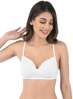 RUPA SOFTLINE Supportive Fit Women Full Coverage Heavily Padded Bra(White)