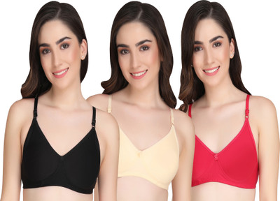 Liigne Liigne Women Everyday Padded Bra (Pack of 3) Women Everyday Lightly Padded Bra(Multicolor)