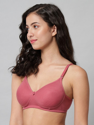 Xyra Women T-Shirt Lightly Padded Bra(Dark Blue, Pink, Light Blue)