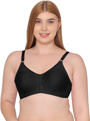 SOUMINIE Souminie Lycra Seamless Women Minimizer Non Padded Bra(Black)