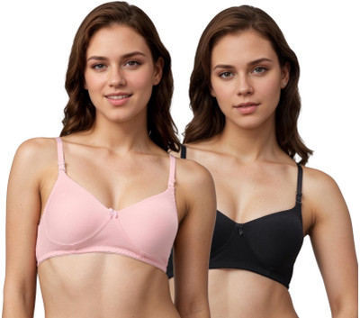 Cups & Lace CNL03COMBO4 Women T-Shirt Non Padded Bra(Multicolor)