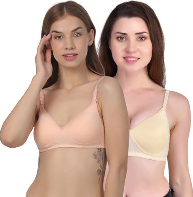 Thread sutra Everday T-Shirt Bra Women T-Shirt Lightly Padded Bra(Multicolor)