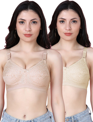 Shyam Sons FLAIR Dipali Women Minimizer Non Padded Bra(Orange, Brown)