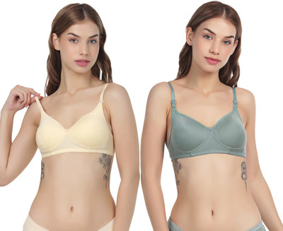 Thread sutra Everday T-Shirt Bra Women T-Shirt Lightly Padded Bra(Multicolor)