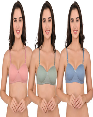 BRALOOM Women Push-up Lightly Padded Bra(Multicolor)