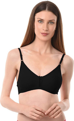 Vanila B Cup Size Comfortable and Supportive Casual Bra (Size 34, Pack of 1) Women Everyday Non Padded Bra(Black)