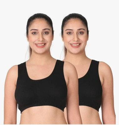 PinkyBeutyBra Women Bra Women Full Coverage Non Padded Bra(Black)