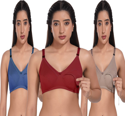 LERISHA Women Maternity/Nursing Non Padded Bra(Multicolor)