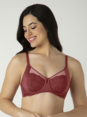 Amante Women Minimizer Non Padded Bra(Maroon)